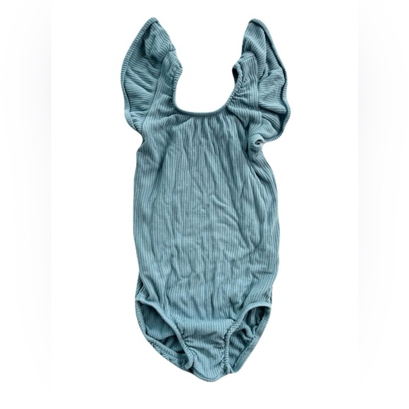 Kyte BABY Blue Ruffle Sleeve Leotard - Picture 1 of 1